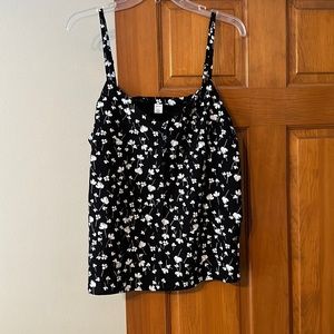 Floral Spaghetti Strap Tank